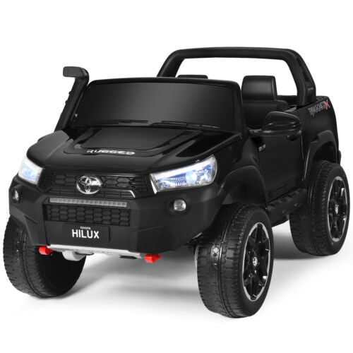 Load image into Gallery viewer, Licensed Toyota Hilux Ride On Truck Car 2-Seater 4WD with Remote Control - Painted Black
