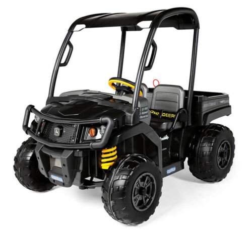 Load image into Gallery viewer, Peg Perego John Deere Gator XUV in Sleek Midnight Black - 12-Volt Battery-Powered Ride-On Vehicle
