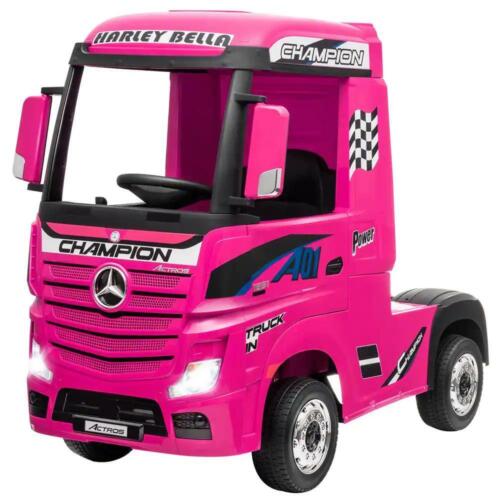 Load image into Gallery viewer, Electric Kids Toy Mercedes Benz Actros Remote Control Pink Ride-on Car 12V
