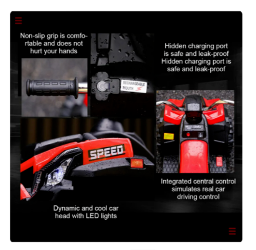 Load image into Gallery viewer, Kids&#39; Electric Off-Road ATV with Musical Features and Illuminating Lights for Children
