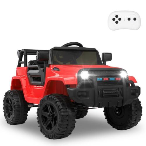 Load image into Gallery viewer, Electric 12V Red Kids Ride-On Truck with 2.4G Remote Control and 3 Speed Modes
