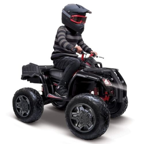 Load image into Gallery viewer, Black 4-Wheel Electric ATV Off-Road Vehicle for Kids - All-Terrain Ride-On Toy
