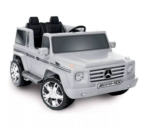 Load image into Gallery viewer, Kid Motorz 12V Mercedes Benz G55 Dual Seater Electric Ride-On Car in Silver Finish
