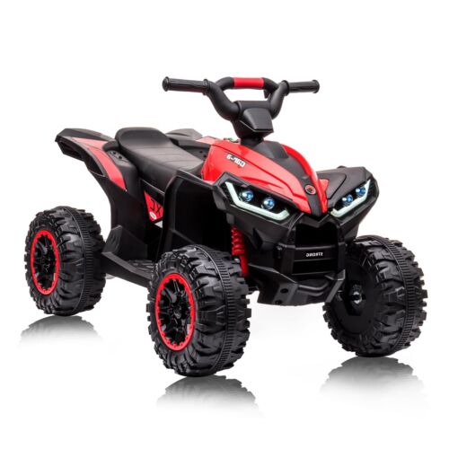 Load image into Gallery viewer, Rev Up the Fun with Our 12V Dual Drive Red Kids ATV Ride-On Car!
