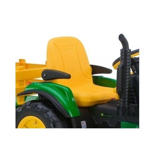 Load image into Gallery viewer, John Deere 12V Battery Powered Ride-On Tractor with Trailer for Kids
