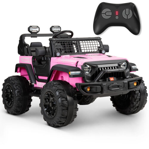 Load image into Gallery viewer, Kimbosmart Electric 24V All-Terrain Children&#39;s Ride-On Truck with MP3 Player, LED Lights, and Remote Control

