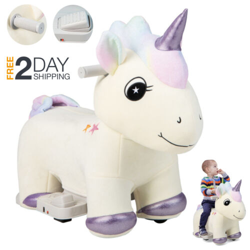 Load image into Gallery viewer, Magical 6V Electric Unicorn Car for 1-3 Year Old Girls with Music
