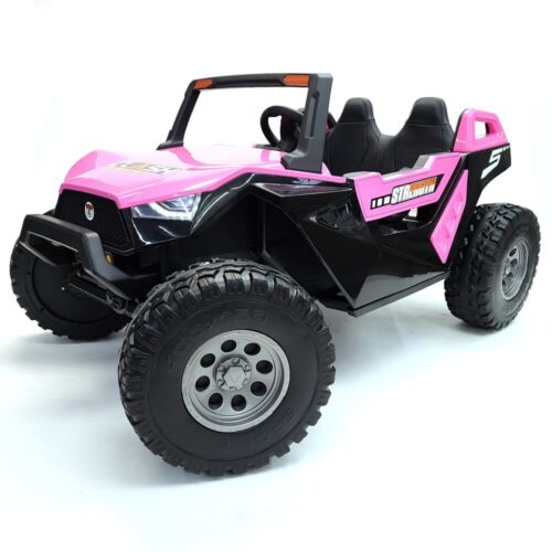Load image into Gallery viewer, Pink 24V Children&#39;s Ride on Car 4×4 UTV Buggy with 2 Seats, Remote Control, and Bluetooth Connectivity
