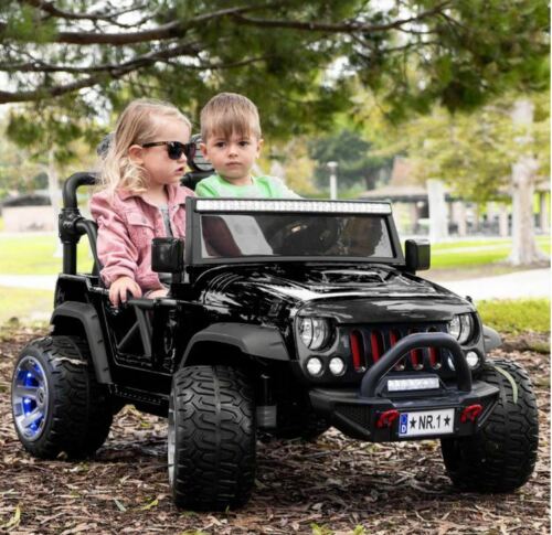 Load image into Gallery viewer, 24V DUAL SEAT CHILDREN&#39;S RIDE-ON VEHICLE JEEP CAR TOY WITH 2 HIGH-PERFORMANCE ENGINES, PNEUMATIC WHEELS, MUSIC PLAYER + REMOTE CONTROL
