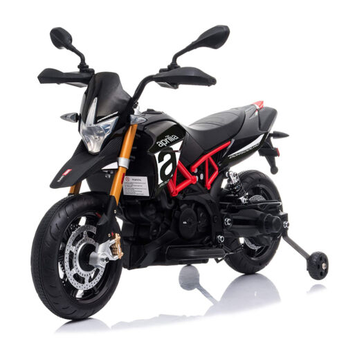 Load image into Gallery viewer, TOBBI Aprilia Motorcycle Ride-On for Kids 3+ Years - Black
