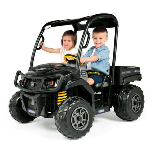 Load image into Gallery viewer, Peg Perego John Deere Gator XUV in Sleek Midnight Black - 12-Volt Battery-Powered Ride-On Vehicle
