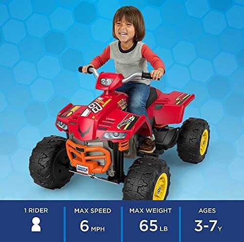 Load image into Gallery viewer, Rev up the Fun with the Hot Wheels Racing ATV: A Multi-Terrain Ride-On with Reverse Gear
