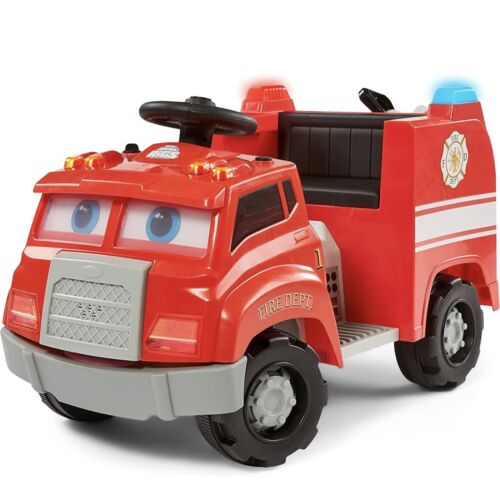 Load image into Gallery viewer, Brand New Kid Trax Real Rigs Toddler Fire Truck with 6V Battery &amp; Charger Included!
