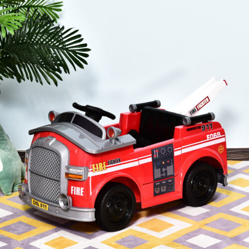 Load image into Gallery viewer, Interactive 6v Electric Fire Truck for Kids with Remote Control and Music

