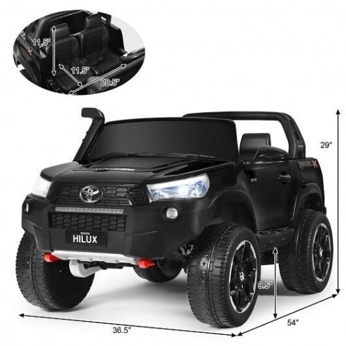 Load image into Gallery viewer, 2*12V Official Toyota Hilux Electric Ride On Truck Car 2-Seater 4x4 with Remote Customized
