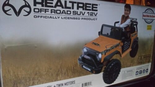 Load image into Gallery viewer, Introducing the 12V Orange Realtree Off Road SUV for Adventurous Kids
