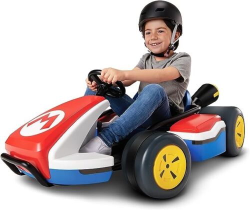 Load image into Gallery viewer, Super Mario Kart 24V Battery-Powered Ride-On Racer with 3 Speeds - Speeds Up to 8 MPH
