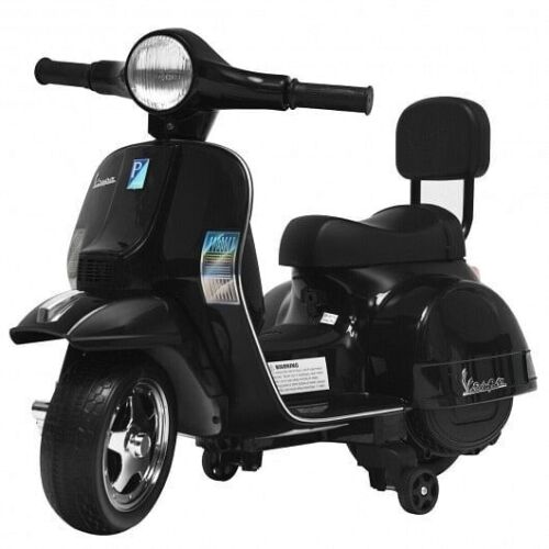 Load image into Gallery viewer, 6V Kids Black Vespa Scooter Motorcycle for Toddlers
