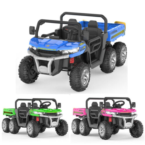 Load image into Gallery viewer, 24V Electric Children&#39;s Ride-On Truck Toy Battery-Operated Two-Seater Bluetooth Lights Plaything
