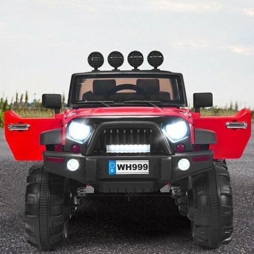 Load image into Gallery viewer, Red 12V Kids Ride On Truck with Remote Control and Double Magnetic Door
