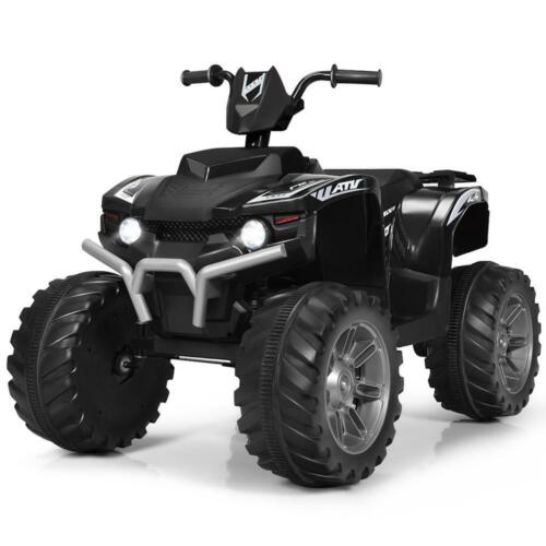 Load image into Gallery viewer, 12V Electric ATV Quad for Kids with Music, LED Lights, and Black Finish
