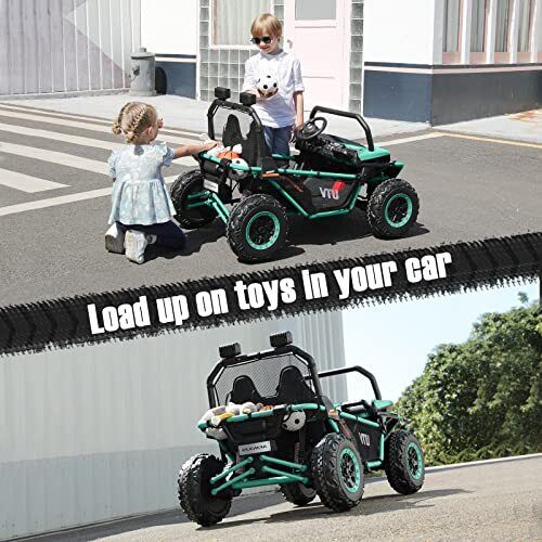 Load image into Gallery viewer, Green Off-Road UTV Electric 2-Seater XL Ride-On Car for Children - 12V Powered
