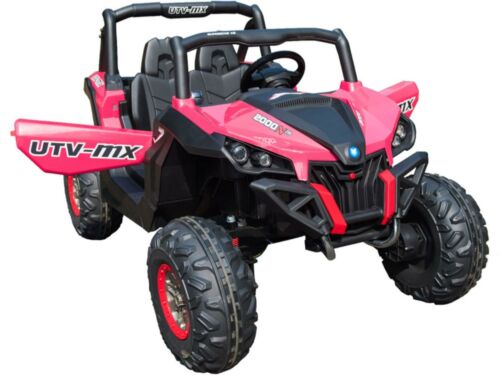 Kids Electric UTV 4x4 Off-road Ride-on Toy with Remote Control in Pink