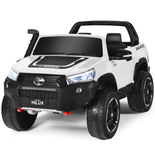 Load image into Gallery viewer, 2-Seater 4WD Toyota Hilux Ride On Truck with Remote Control - Licensed, 12V, White
