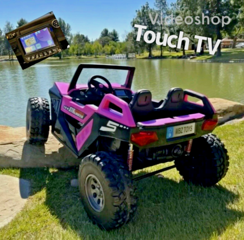 Load image into Gallery viewer, 24V Touchscreen Clash Ride On Pink Buggy UTV - Can Am Style - All Terrain Power Wheels
