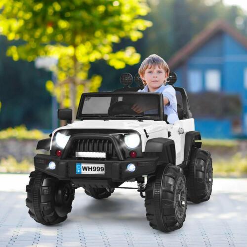 Load image into Gallery viewer, 2-Seater Battery-Powered Jeep Car for Kids with Parental Remote Control - White
