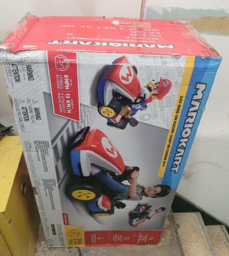 Load image into Gallery viewer, Nintendo Super Mario Kart 24V Battery Powered 3 Speed Ride-On Racer with a Top Speed of 8 MPH
