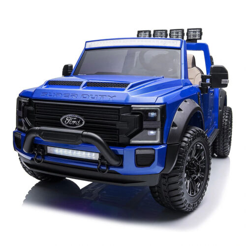Load image into Gallery viewer, 24V FORD F450 SPECIAL EDITION CHILDREN&#39;S RIDE-ON TRUCK TOY 2 SEATS ILLUMINATED WITH REMOTE CONTROL-BLUE
