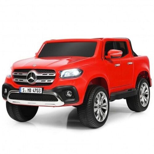 Load image into Gallery viewer, 12V 2-Seater Children&#39;s Ride On Car Licensed Mercedes Benz X Class Remote Control with Storage Compartment-Red

