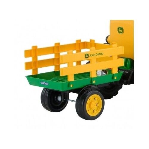 Load image into Gallery viewer, John Deere 12V Battery Powered Ride-On Tractor with Trailer for Kids
