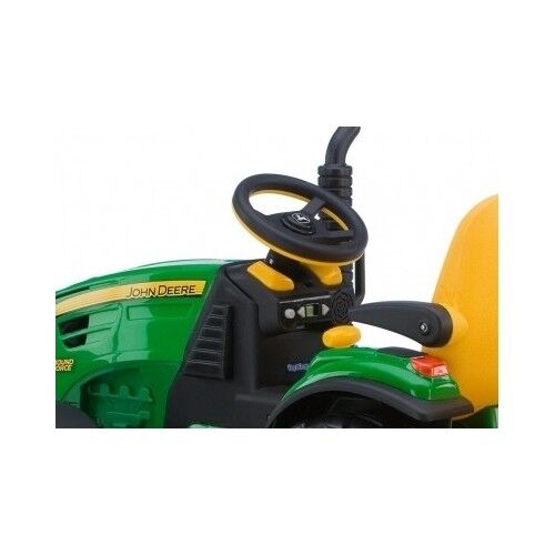 Load image into Gallery viewer, John Deere 12V Battery Powered Ride-On Tractor with Trailer for Kids
