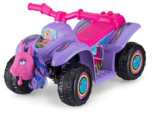 Load image into Gallery viewer, Magical Toddler Unicorn Quad Ride-On Toy with 6V Battery for Kids Ages 1.5-3 in Purple
