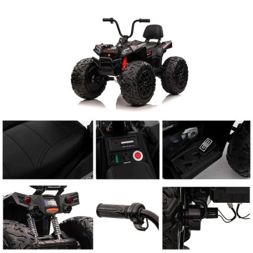Load image into Gallery viewer, 24V Children&#39;s Electric ATV Ride-On Toy, Rubber Tires, Hand Accelerator, Music Player, LED Illumination

