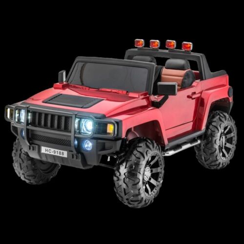 Load image into Gallery viewer, 12V Four-Wheel Drive Children&#39;s Ride-On SUV Vehicle, Dual Seating, Pneumatic Tires, Front Lights with Remote Control
