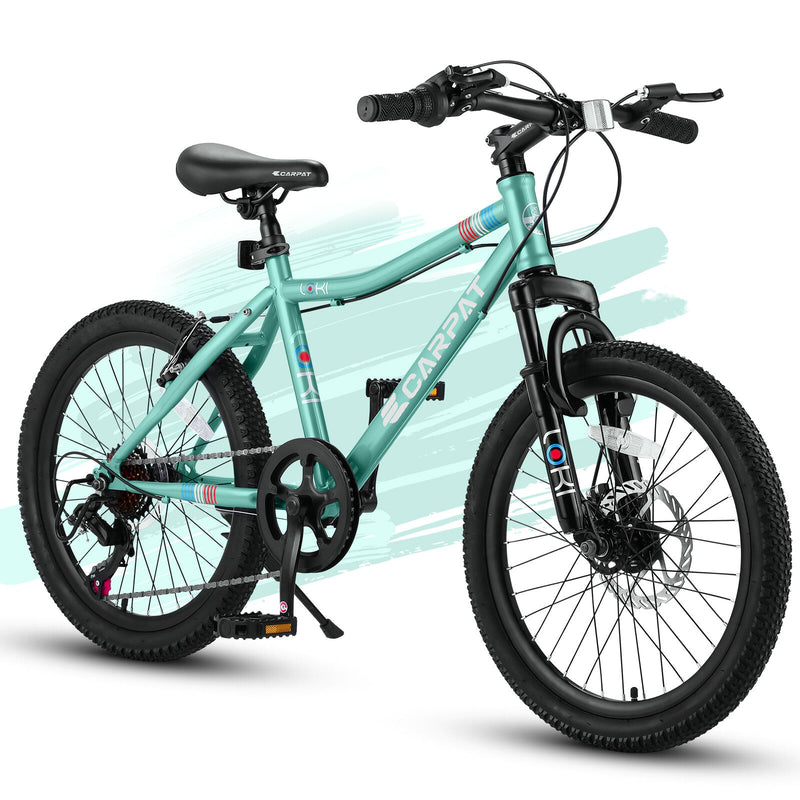Load image into Gallery viewer, 20 Inch Kids&#39; Mountain Bike for Boys and Girls Ages 7-12 with 7-Speed Gear
