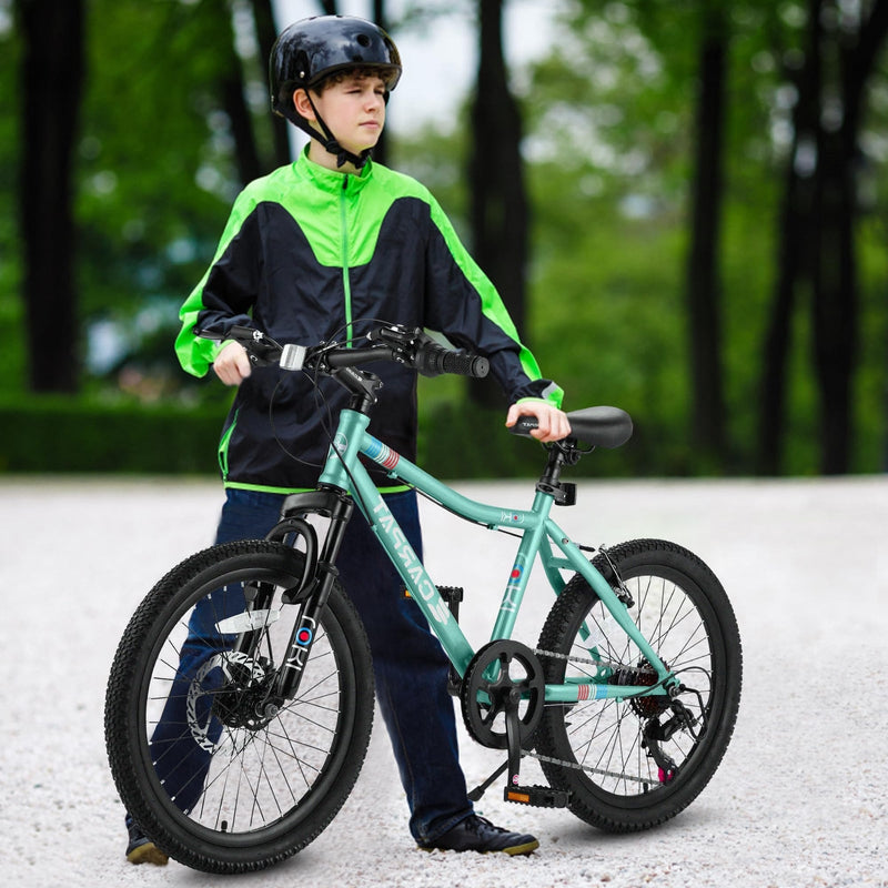 Load image into Gallery viewer, 20 Inch Kids&#39; Mountain Bike for Boys and Girls Ages 7-12 with 7-Speed Gear
