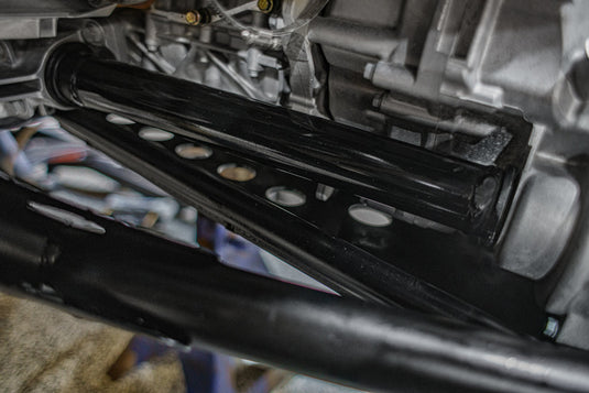 Can-Am Maverick R Power Pack Weld-In Skid Plate w/ AR400 High-Carbon Alloy Steel, Rivets, Semi-Gloss Black