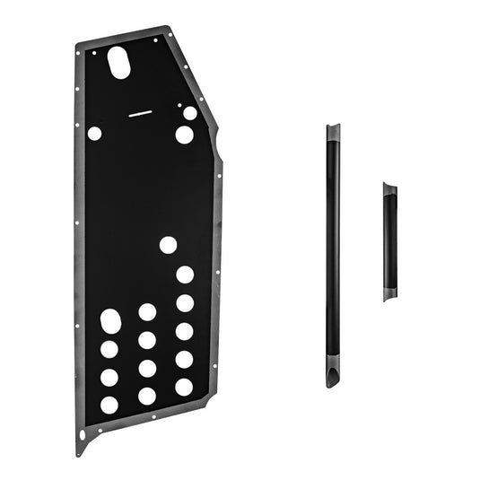 Can-Am Maverick R Power Pack Weld-In Skid Plate w/ AR400 High-Carbon Alloy Steel, Weld Nuts, Bare Metal