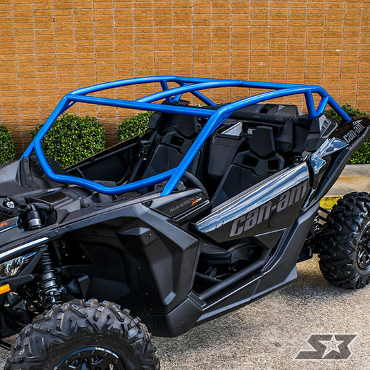 2017 - 2019 Can-Am Maverick X3 Custom ABC Pillar Cage w/ Integrated Rear Bumper (X mr Models excluded), "A" Intrusion Bars, Light Bar Tabs, Whip Tabs