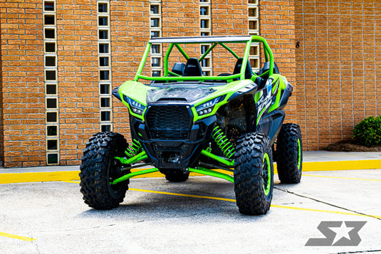 2020+ Kawasaki Teryx KRX 1000 Custom ABC Pillar Cage w/ "A" Intrusion Bars, Aluminum Roof w/ Dzus Fasteners, Light Bar Tabs, Whip Tabs