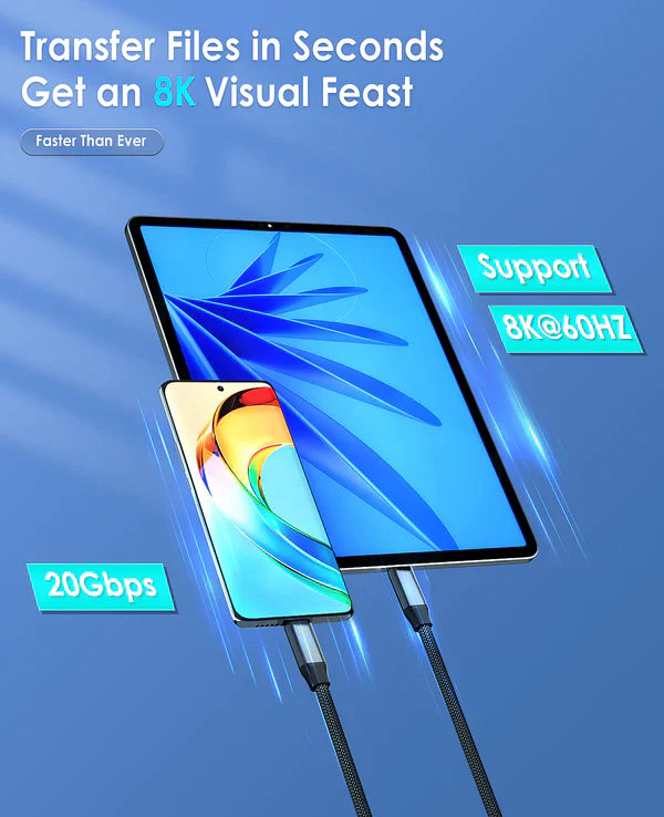Load image into Gallery viewer, High Speed Gigabit &amp; 8K UHD Data Cable with Magnetic Cord
