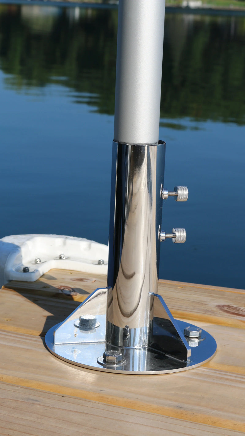 Load image into Gallery viewer, Breezelock™ Dock &amp; Boat Flag/Umbrella Stand - Stainless Steel Umbrella Stand
