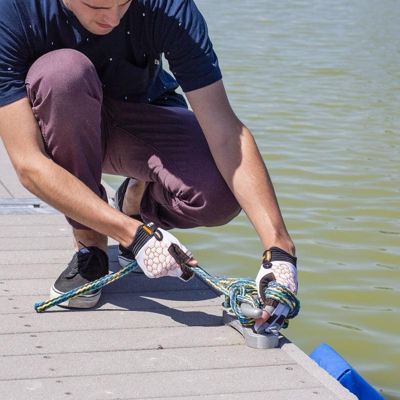 Load image into Gallery viewer, Sailing Gloves 2 Cut Fingers Unisex For Kayaking, Water Sports 8683

