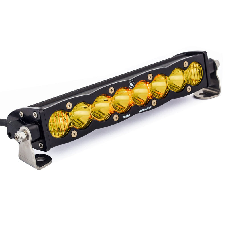 Load image into Gallery viewer, S8 Straight LED Light Bar 10" Driving/Combo Amber
