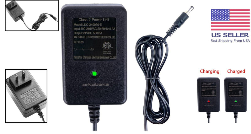 Load image into Gallery viewer, 24V Lead Acid Battery Charger for Ride-On Toys with LED Status Indicator
