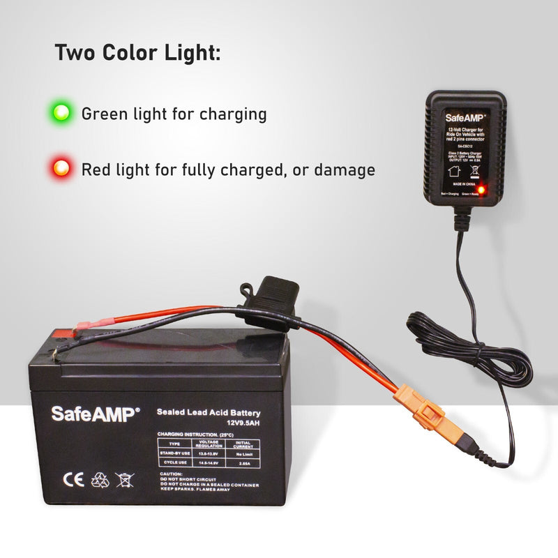 Load image into Gallery viewer, 12-Volt Charger with Red 2-Pin Connector for Ride-On Vehicles
